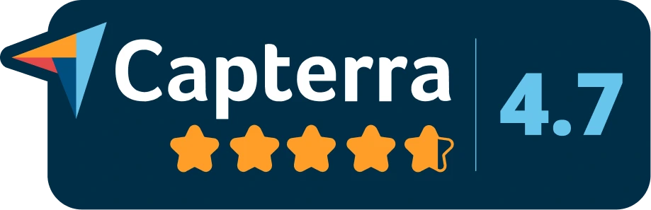 Capterra 4.7 out of 5 rating