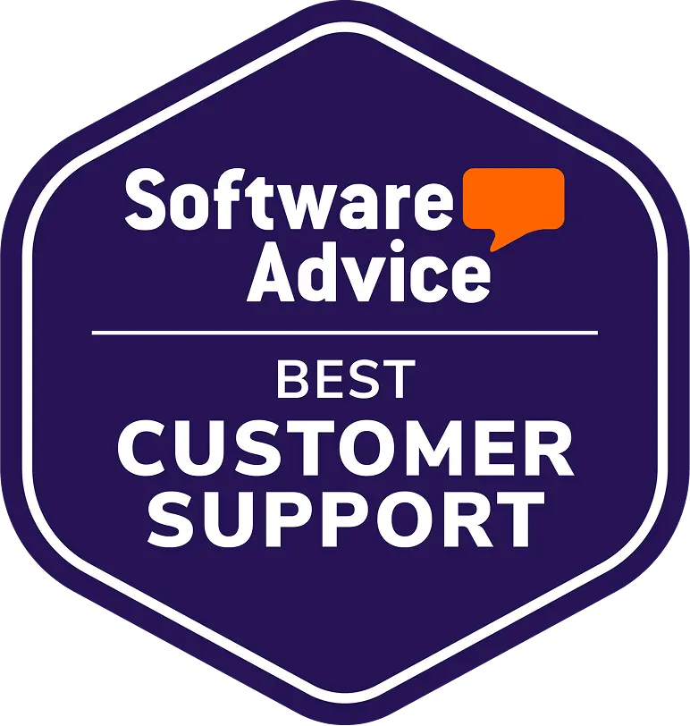 Software Advice Best Customer Support badge