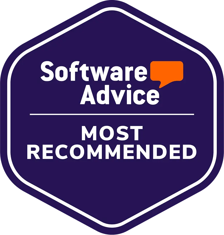 Software Advice Most Recommended badge