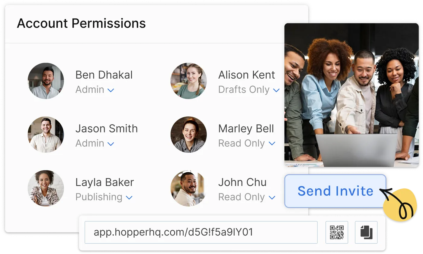 Account permissions adding team members