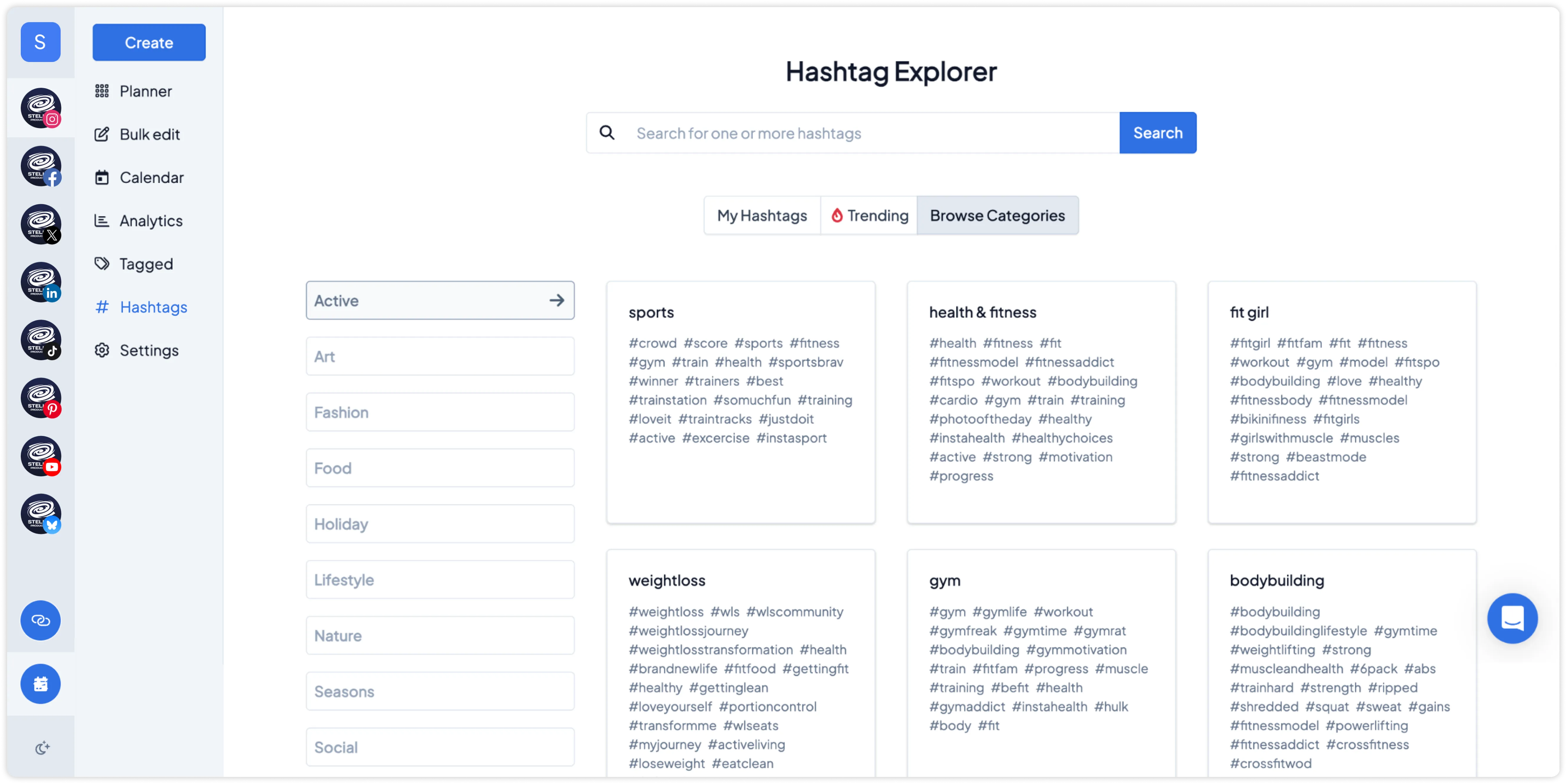 Hopper HQ calendar and grid planner