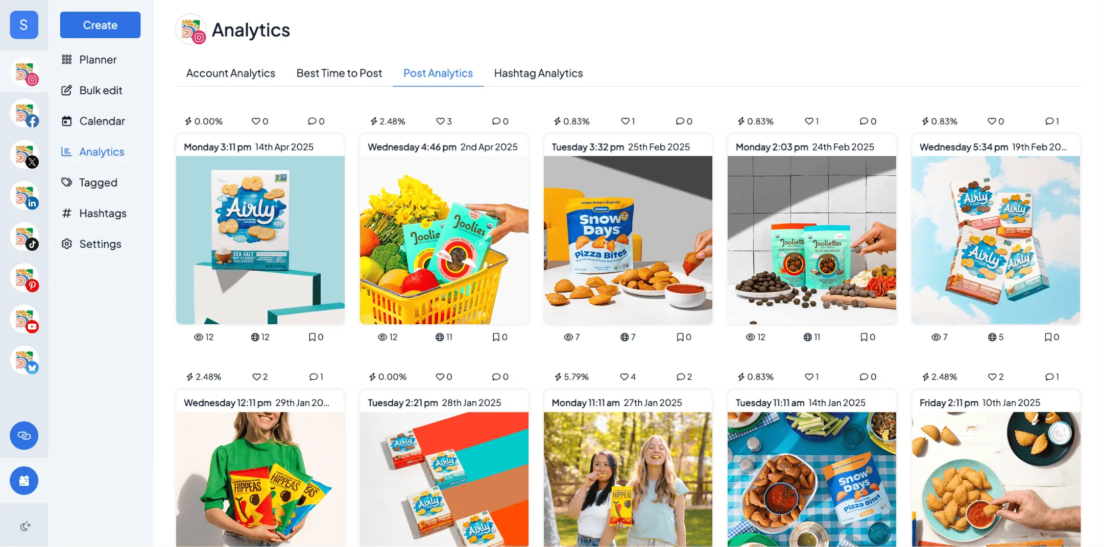 Hopper HQ calendar and grid planner