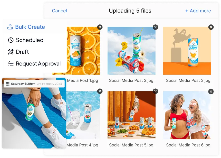 Multi-platform scheduling with calendar and grid planner