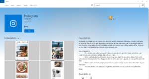 instagram app for windows 10