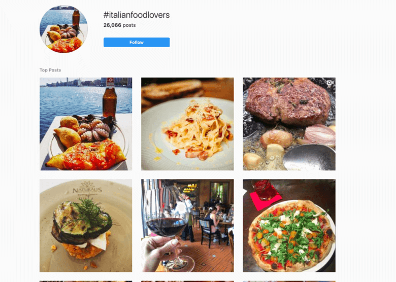 food hashtags