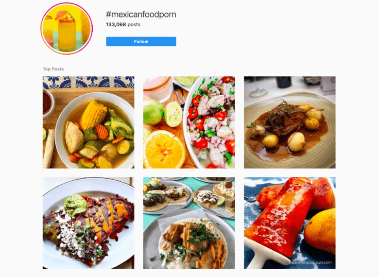 food hashtags