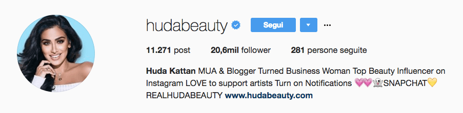 huda kattan 20 5 million followers 18 000 per post - largest instagram followers in nigeria