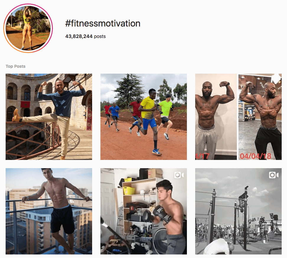 Fitness Hashtags App