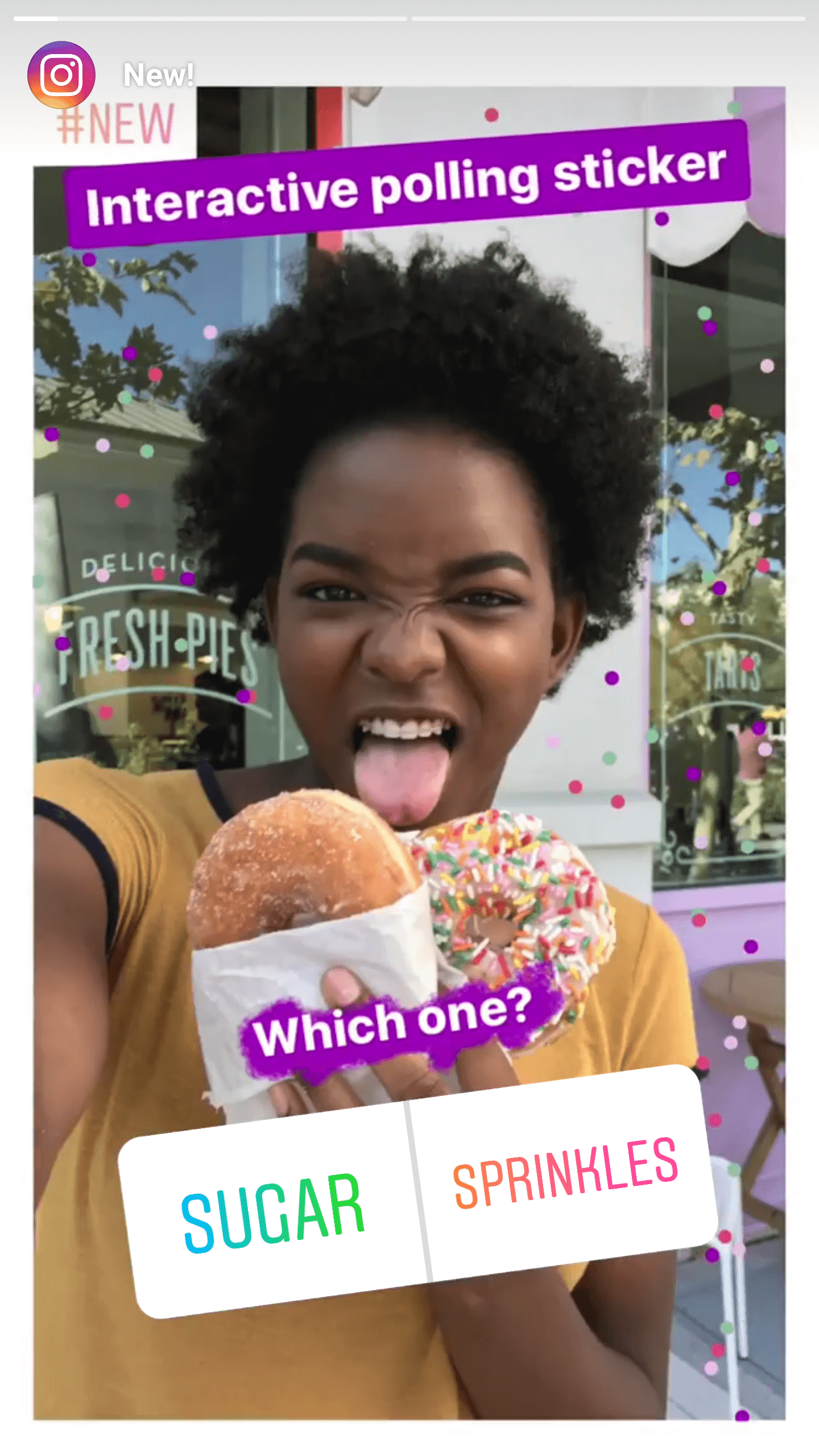 Instagram story polls