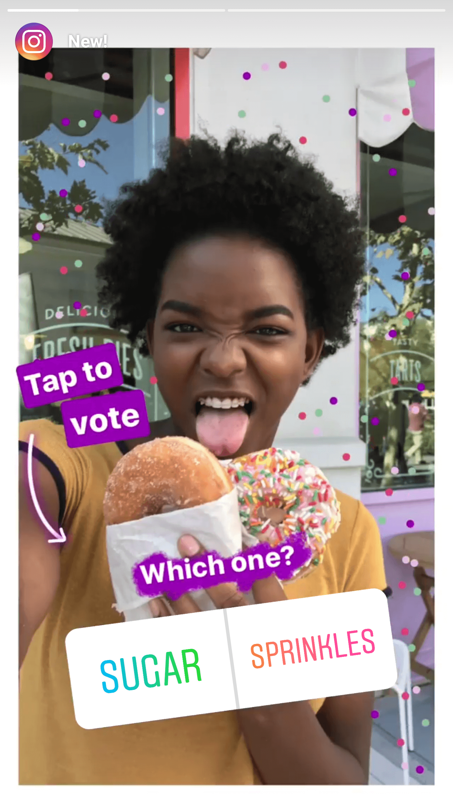 Instagram story polls