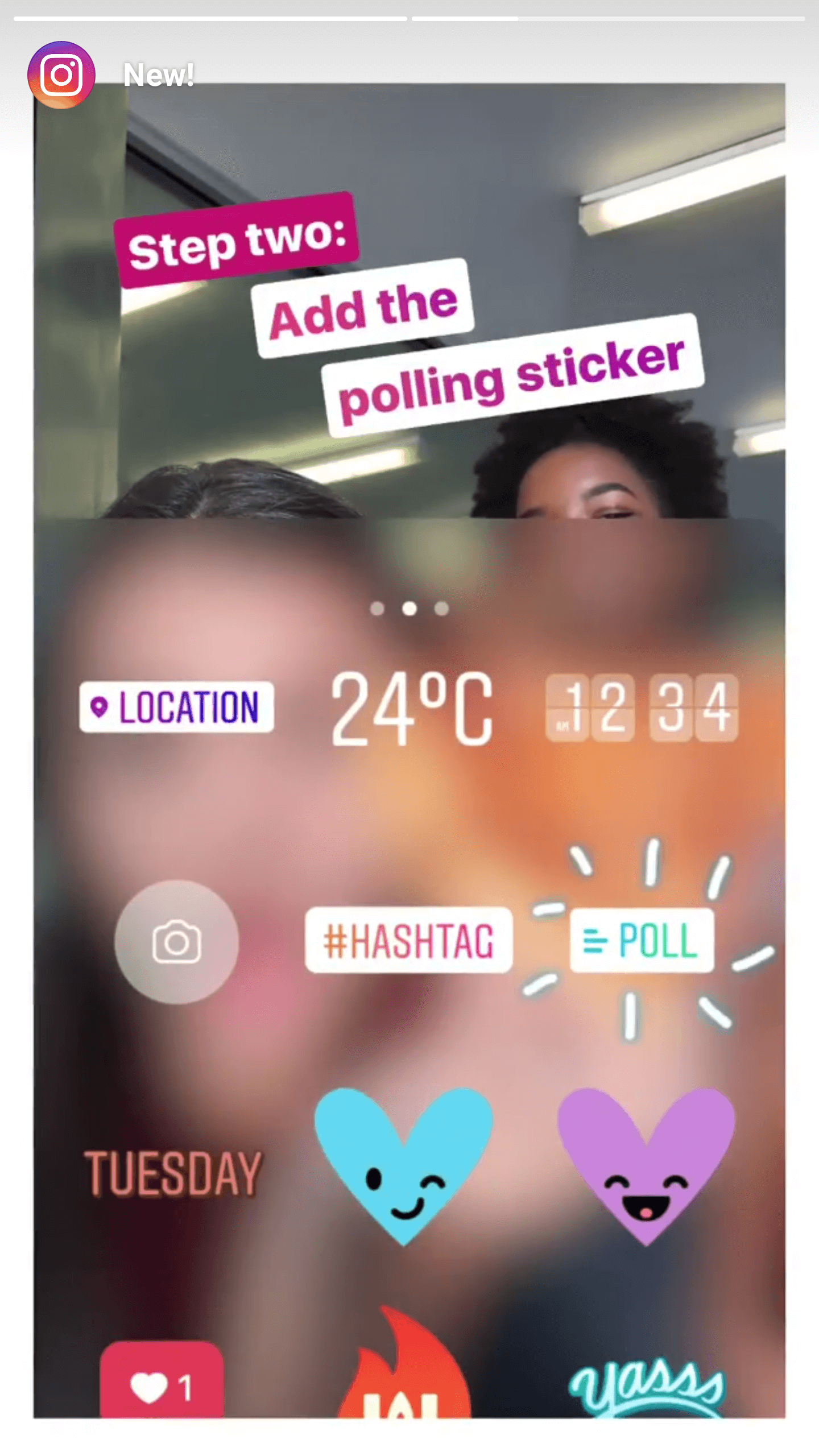 Instagram story polls