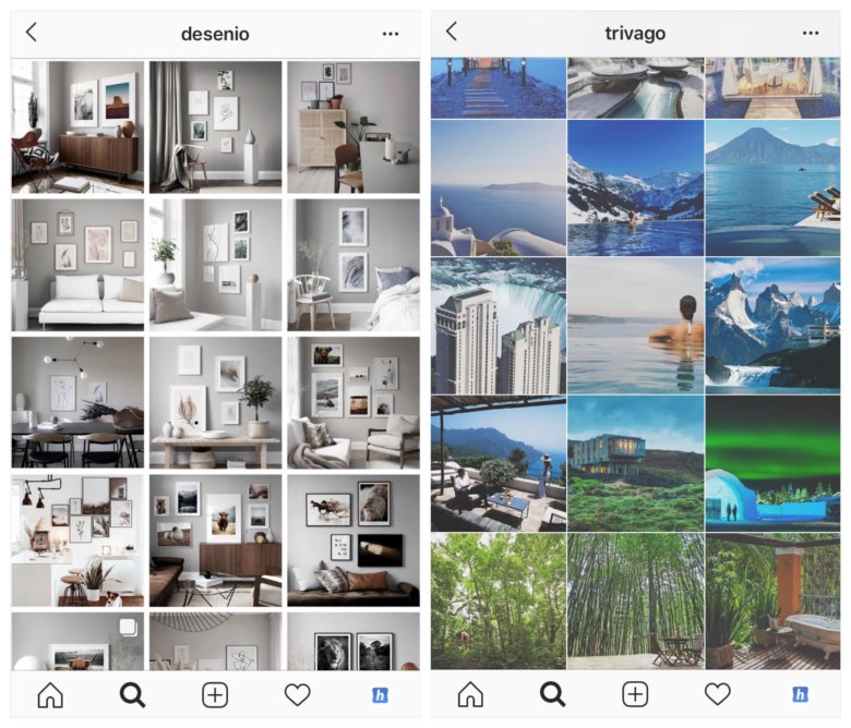 aesthetic instagram grid layout