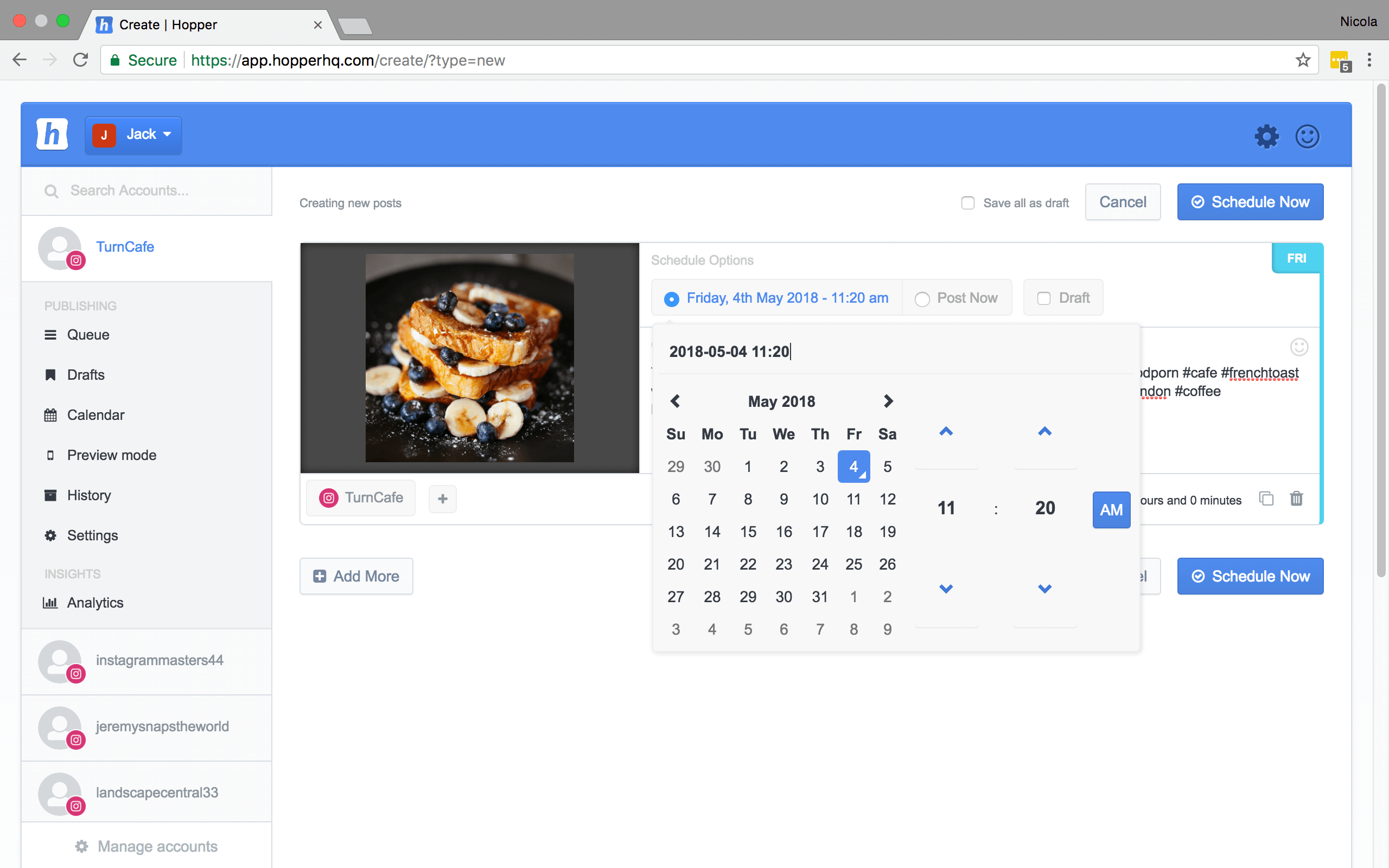 How to post on ig pc