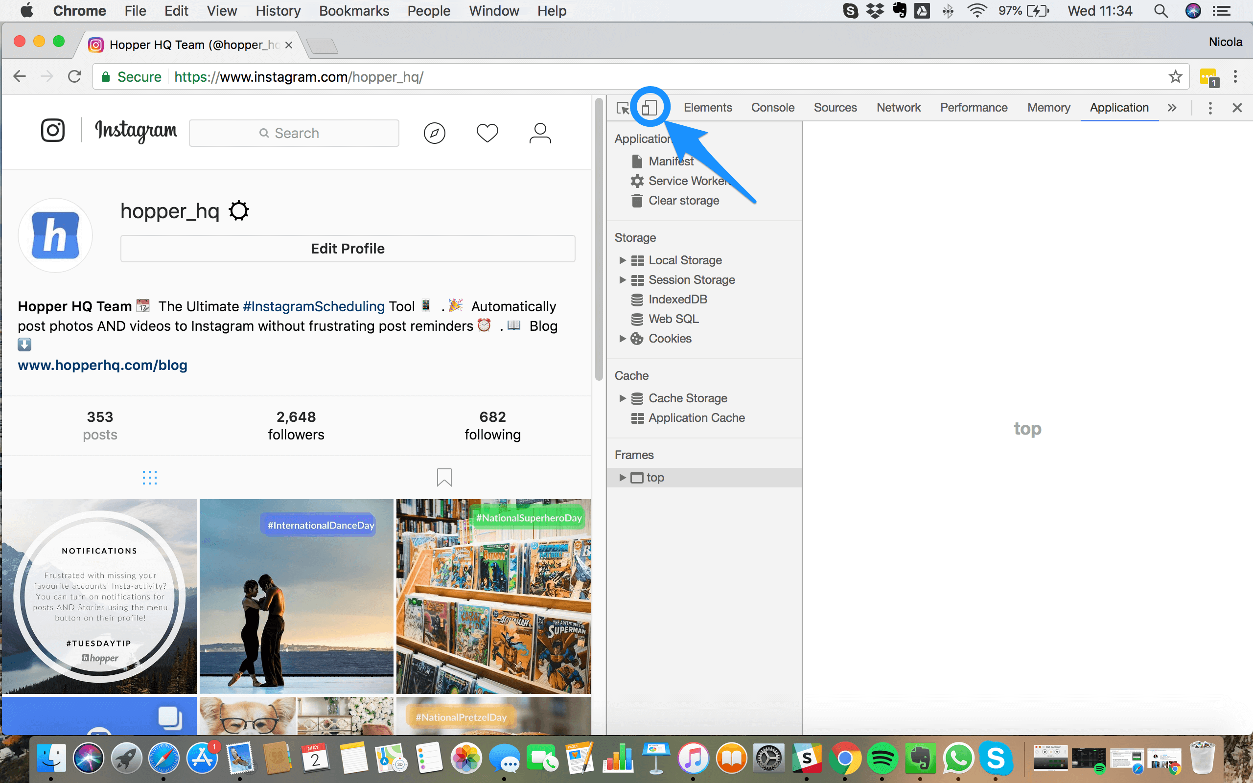 how can i add photos to instagram from my computer