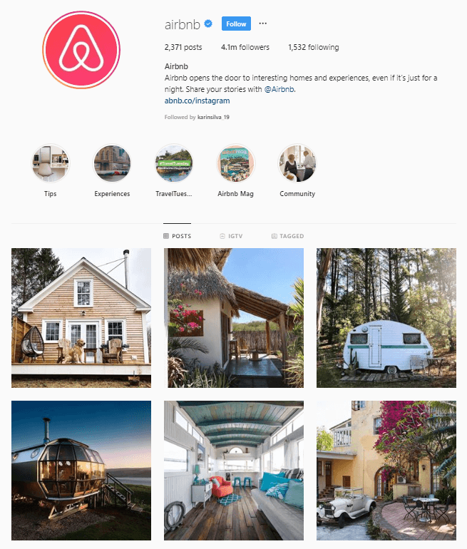 airbnb instagram