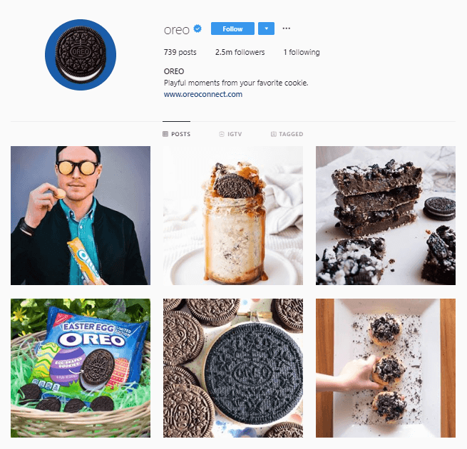 oreo instagram