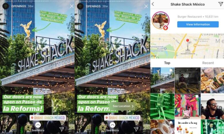 Shake Shack Geolocation Tags