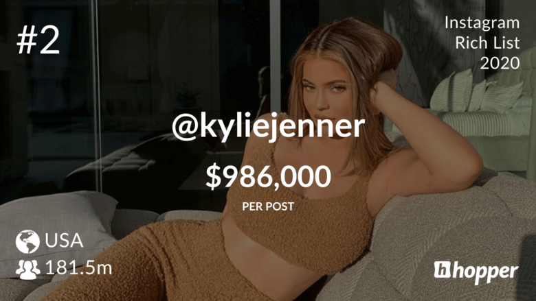 instagram rich list kylie jenner