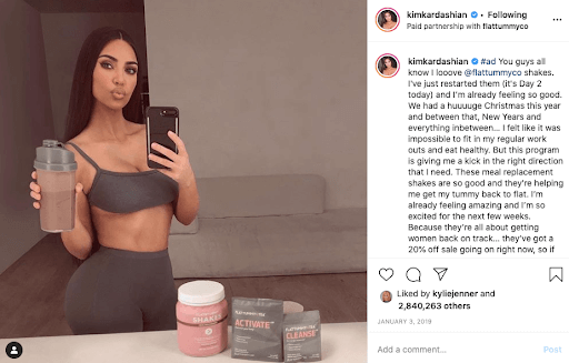 Kim Kardashian-West Sponsored Post