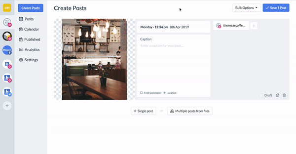 Create carousel posts with Hopper HQ