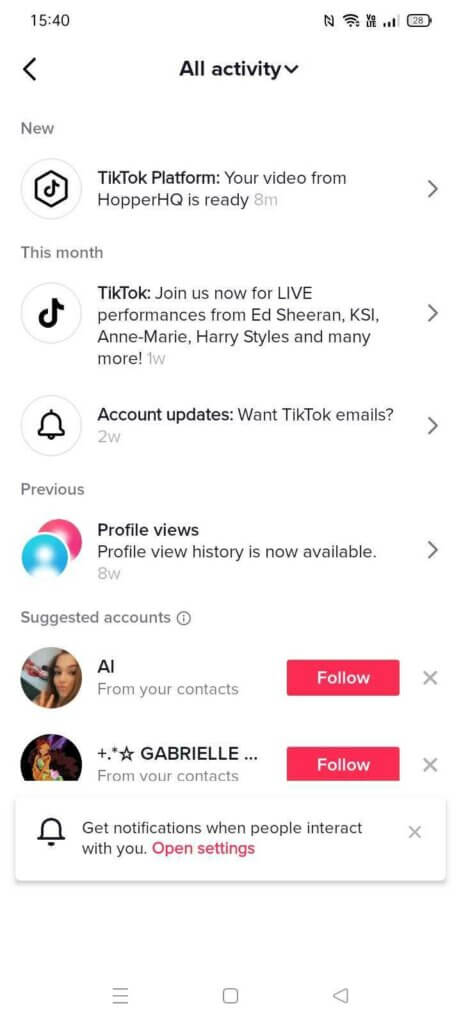 hopper hq tiktok app notification