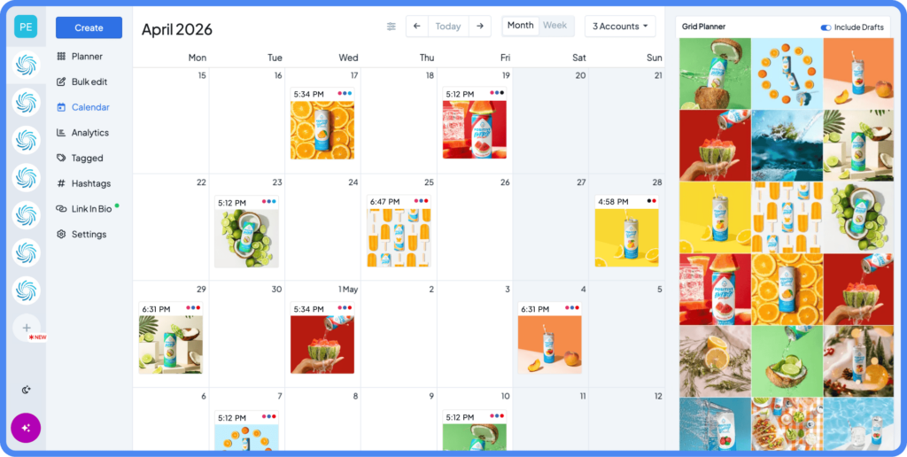 Social media Automation tools for small businesses - calendar